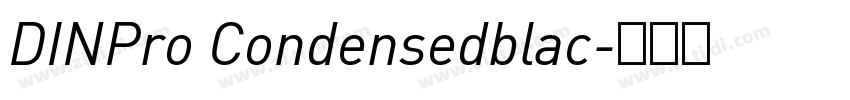 DINPro Condensedblac字体转换